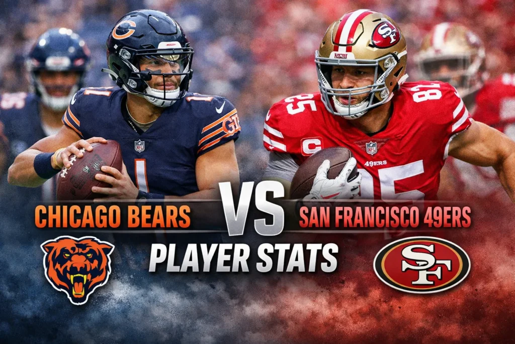 Chicago Bears vs 49ers Match Player Stats